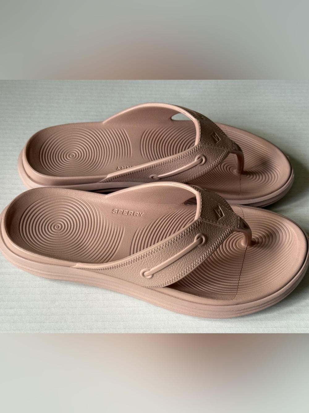Sperry Windward Float Rubber Thong Sandals Pink Sand Flip Flops Women's Size 10M